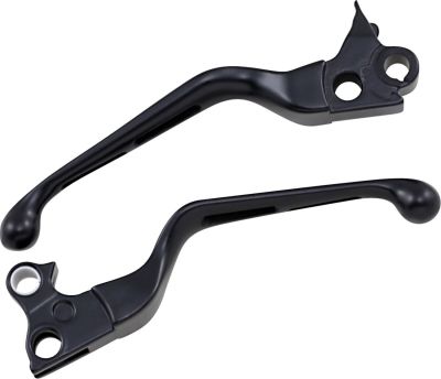 06100142 - DRAG SPECIALTIES LEVER SET SLOTTED WIDE BLADE BLACK
