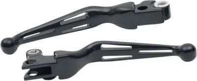 06100221 - DRAG SPECIALTIES LEVER SET SLOTTED WIDE BLADE BLACK