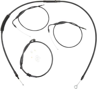 06100751 - BURLY CABLE KIT BLACK VINYL HANDLEBAR INSTALLATION KIT CLUBMAN BAR