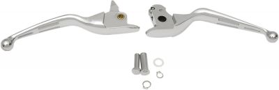 06100792 - DRAG SPECIALTIES SLOTTED WIDE BLADE LEVERS CHROME