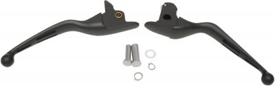 06100793 - DRAG SPECIALTIES MATTE BLACK SLOTTED WIDE BLADE LEVER SET