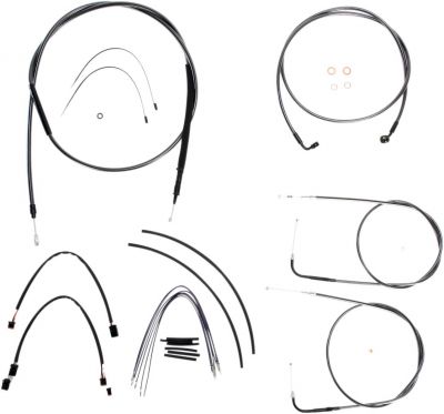 06100982 - MAGNUM CONTROL CABLE KIT DYNA CHROME BLACK