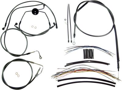 06101023 - MAGNUM CONTROL CABLE KIT TOURING CHROME BLACK
