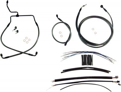 06101026 - MAGNUM CONTROL CABLE KIT TOURING CHROME BLACK