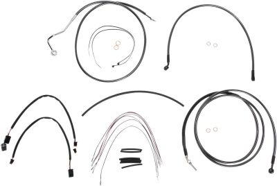 06101033 - MAGNUM CONTROL CABLE KIT TOURING CHROME BLACK