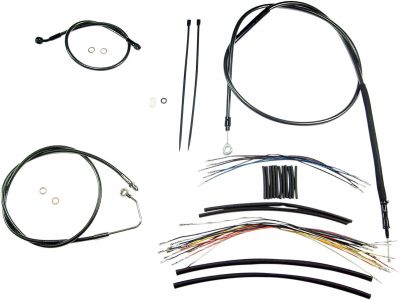 06101036 - MAGNUM CONTROL CABLE KIT TOURING CHROME BLACK