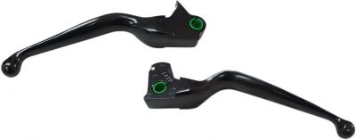 06101983 - DRAG SPECIALTIES WIDE BLADE LEVER SETS MATTE BLACK