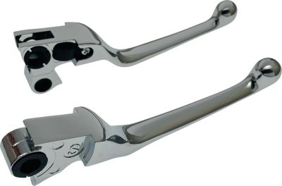 06102300 - DRAG SPECIALTIES LEVER SET NARROW CHR 96-17 BT