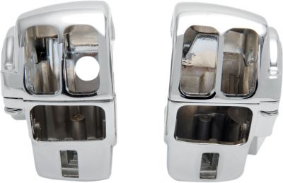 06160090 - DRAG SPECIALTIES SWITCH HOUSING KIT W/ RADIO CHROME