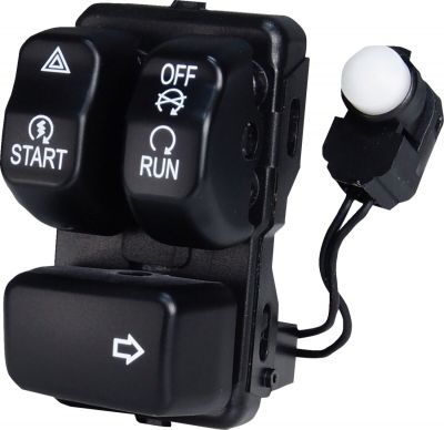 06160385 - DRAG SPECIALTIES Black Right Handlebar Control Module