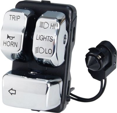 06160386 - DRAG SPECIALTIES Chrome Left Handlebar Control Module