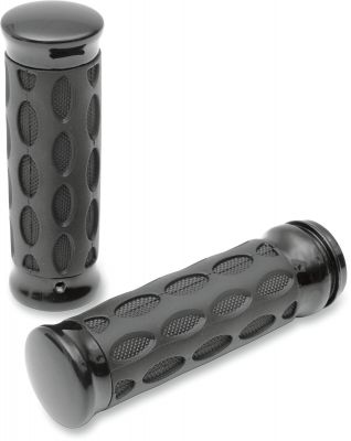 06300774 - DRAG SPECIALTIES GRIPS HOTOP BLACK/RUBBER
