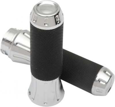 06301610 - DRAG SPECIALTIES COBRA HAND GRIPS WITH CHROME ENDS