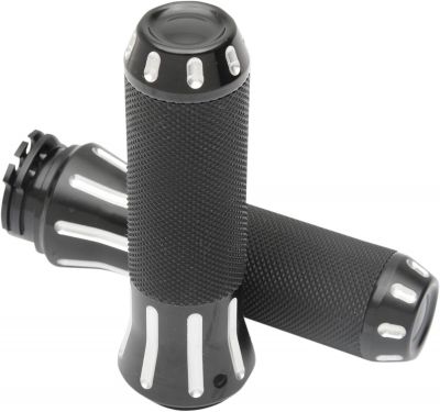 06301612 - DRAG SPECIALTIES COBRA HAND GRIPS BLACK/CLEAR CUT