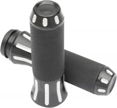 06301613 - DRAG SPECIALTIES COBRA HAND GRIPS TBW BLACK/CLEAR CUT