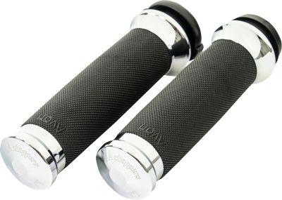 06303367 - LA CHOPPERS County Line Grips - TBW - Chrome