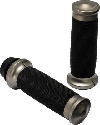 06303516 - PM Contour Renthal Wrapped Grips - TBW - Gunmetal Gray