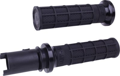 06303523 - ODI Hart-Luck Signature V-Twin Lock-On™ Grips - CVO - Black/Black