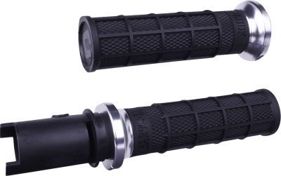 06303525 - ODI Hart-Luck Signature V-Twin Lock-On™ Grips - CVO - Black/Silver