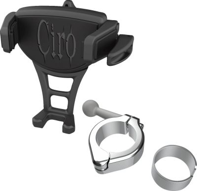 06360574 - CIRO 3D Phone Holder - Constrictor - Black - Chrome 1-1/8