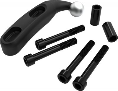 06360583 - CIRO 3D Drink Holder - Gen 2 - Chrome - Black Perch Mount