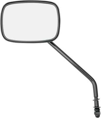 06400657 - DRAG SPECIALTIES MIRROR RECTANGULAR BLACK W/ LONG STEM