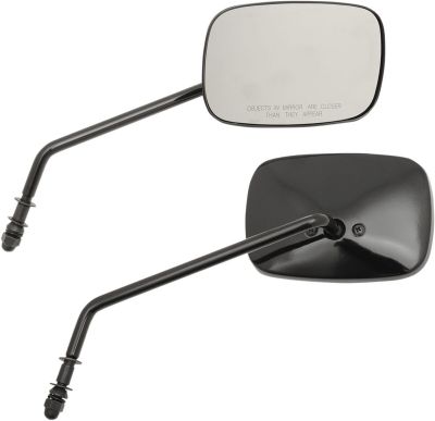 06400983 - DRAG SPECIALTIES MIRRORS OEM-STYLE RECTANGULAR LONG BLACK