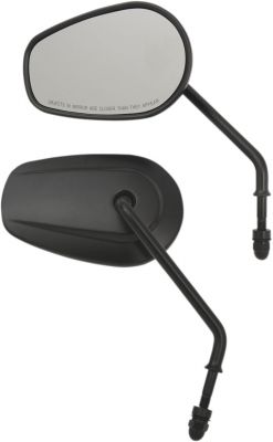 06401310 - DRAG SPECIALTIES MIRRORS LONG STEM OE-STYLE TEASR DROP BLACK