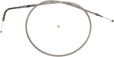 06500716 - MAGNUM THROTTLE CABLE BRAIDED STAINLESS POLISHED NATURE