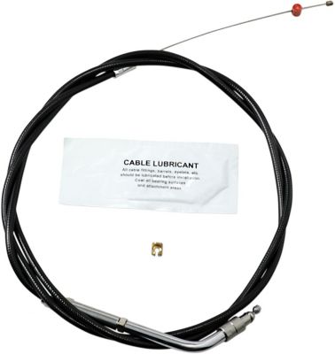 06500840 - Barnett THROTTLE CABLE TRADITIONAL BLACK OVERSIZE +6
