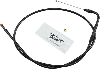 06500935 - Barnett THROTTLE CABLE STEALTH-BLACK-ON-BLACK OVERSIZE +3