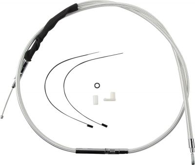 06522089 - MAGNUM CLUTCH CABLE ALT-LENGTH TWO-PIECE STERLING CHROMITE® II CHROME...