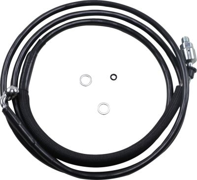 06610018 - DRAG SPECIALTIES CLUCTH LINE BLACK VINYL COATED + 10" STAINLESS STEEL HYDRAULIC