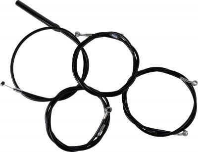 06621175 - LA CHOPPERS Handlebar Cable/Brake Line Kit - Complete - Stock Handleba...