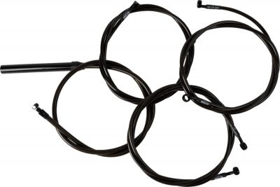 06621176 - LA CHOPPERS Handlebar Cable/Brake Line Kit - Complete - Stock Handleba...