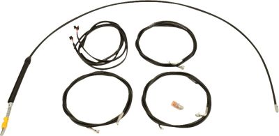 06621187 - LA CHOPPERS Cable Kit - Stock Handlebars - Black