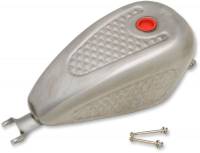 07010837 - DRAG SPECIALTIES TANK GAS CUSTOM 3 GALLON DIAMOND PATTERN RAW