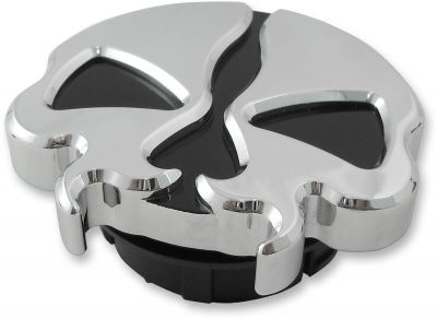 07030789 - DRAG SPECIALTIES GAS CAPS DUMMY SPLIT SKULL CHROME