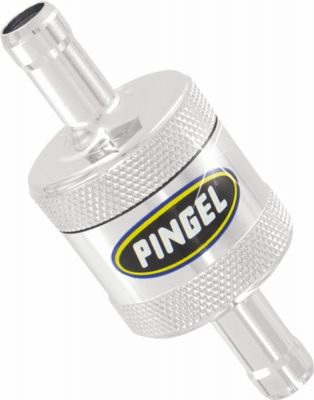 07070006 - PINGEL INLINE SS FUEL FILTER CHROME 3/8 IN 3/8 OUT