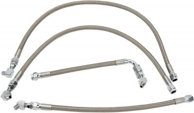 07110037 - DRAG SPECIALTIES OIL LINE KIT STAINLESS STEEL