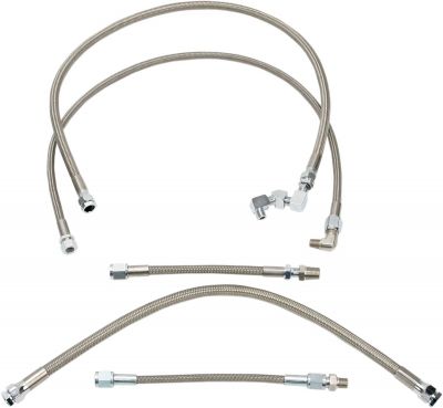 07110039 - DRAG SPECIALTIES OIL LINE KIT STAINLESS STEEL
