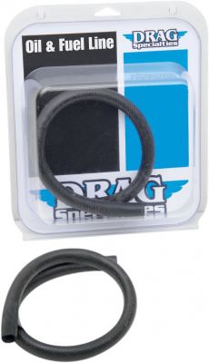 07110196 - DRAG SPECIALTIES OIL LINE BLACK RUBBER 1/2