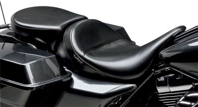 08010586 - Le Pera PILLION PAD AVIATOR WIDE SMOOTH REAR BLACK