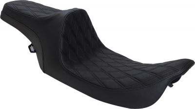 08011129 - DRAG SPECIALTIES SEATS PREDATOR III DOUBLE DIAMOND VINYL BLACK/BLACK