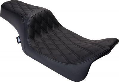 08011483 - DRAG SPECIALTIES Seat Predator 1-up Vinyl Double Diamond Black FLH 200...