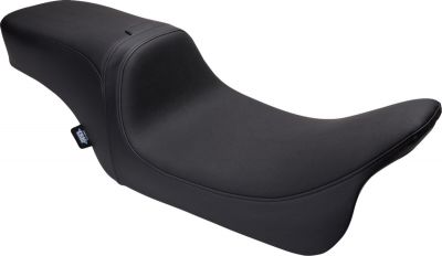08011499 - DRAG SPECIALTIES Seat Predator 2up w/backrest option smooth vinyl FLH ...