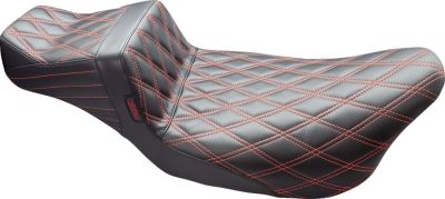 08011537 - Le Pera Tailwhip Daddy Long Legs Seat - Double Diamond w/ Red Thread
