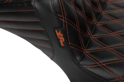 08011855 - Le Pera SEAT TAILWHIP DLL BURNT ORG DBL DMD 23,24 FLHXSE/FLTRXSE