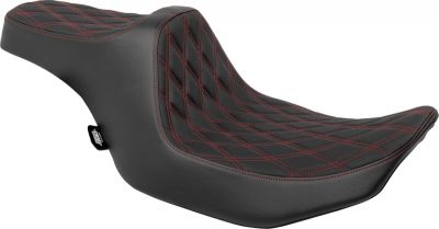 08011920 - DRAG SPECIALTIES Seat Predator 3 Double Diamond Red Vinyl Touring