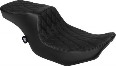 08011948 - DRAG SPECIALTIES Seat Peformance Predator 2-up Double Diamond Black Vi...